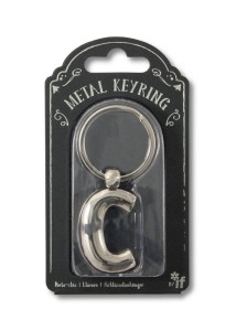 SILVER LETTER KEYRING - BRELOK DO KLUCZY LITERA C