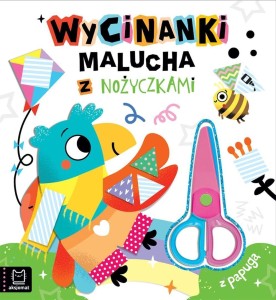WYCINANKI MALUCHA Z NOŻYCZKAMI. Z PAPUGĄ