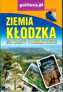 ZIEMIA KŁODZKA. 54 PAMIĄTKOWE KARTY DO GRY, PLAN