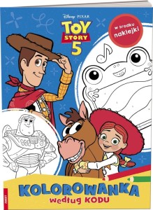 DISNEY TOY STORY 5. KOLOROWANKA WEDŁUG KODU
