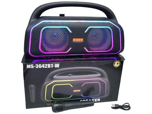 Głośnik Bluetooth z mikrofonem karaoke USB
