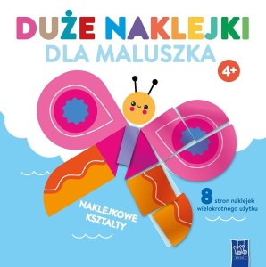 DUŻE NAKLEJKI DLA MALUSZKA 4+ MOTYLEK