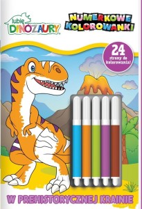 LUBIĘ DINOZAURY. NUMERKOWE KOLOROWANKI