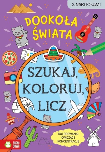 Szukaj, koloruj i licz. Dookoła świata