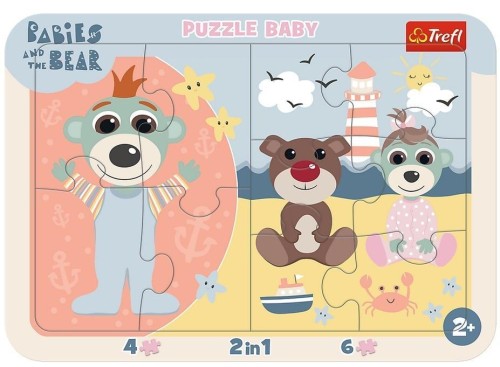 Puzzle ramkowe Baby - Słodkie Bobaski TREFL, Trefl