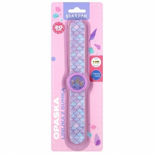Opaska na rękę Linijka z gumką Girl, STARPAK