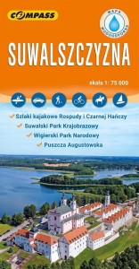 MAPA TURYSTYCZNA - SUWALSZCZYZNA LAMINOWANA