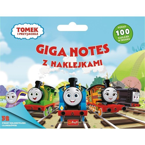 Tomek i Przyjaciele. Giga notes z naklejkami TREFL