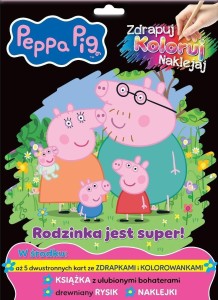PEPPA PIG. ZDRAPUJ, KOLORUJ, NAKLEJAJ