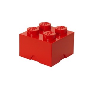 LEGO(R) POJEMNIK KLOCEK CZWÓRKA CZERWONY, NHG