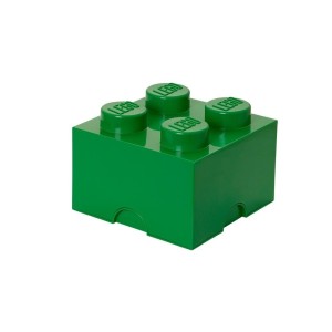 LEGO(R) POJEMNIK KLOCEK CZWÓRKA ZIELONY, NHG