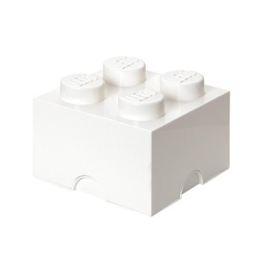 LEGO(R) POJEMNIK KLOCEK CZWÓRKA BIAŁY, NHG