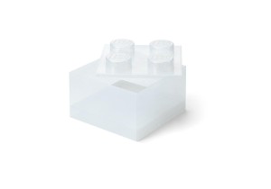 LEGO(R) POJEMNIK KLOCEK CZWÓRKA TRANSPARENTNY, NHG