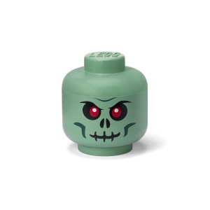 LEGO(R) POJEMNIK GŁÓWKA SMALL - GREEN SKELETON