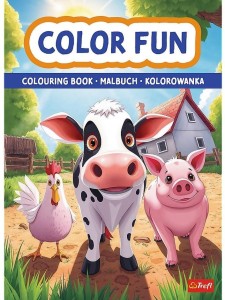 ZWIERZĘTA NA FARMIE. KOLOROWANKA TREFL