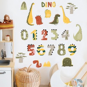 NAKLEJKI NA ŚCIANĘ DO POKOJU DZIECKA DINO