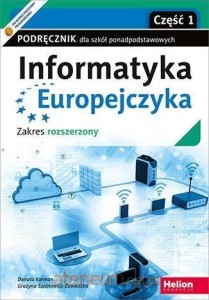 Informatyka Europejczyka 1 Helion ZR, PODRĘCZNIK używany kat. A 