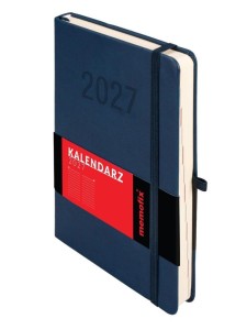 KALENDARZ 2027 MEMOFIX A5 DNS GRANATOWY