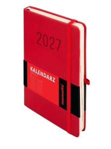 KALENDARZ 2027 MEMOFIX A5 DNS CZERWONY
