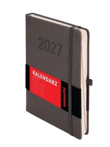 KALENDARZ 2027 MEMOFIX A5 DNS GRAFITOWY