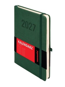 KALENDARZ 2027 MEMOFIX A5 DNS ZIELONY