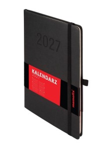 KALENDARZ 2027 MEMOFIX A5 TDW CZARNY