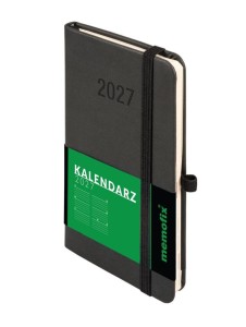 KALENDARZ 2027 MEMOFIX A6 TDW CZARNY
