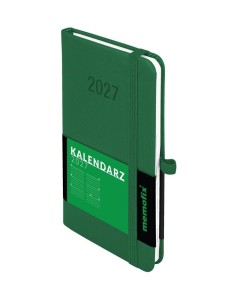 KALENDARZ 2027 MEMOFIX A6 TDW ZIELONY