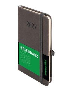 KALENDARZ 2027 MEMOFIX A6 TDW GRAFITOWY