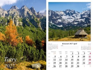 KALENDARZ 2027 ŚCIENNY TATRY