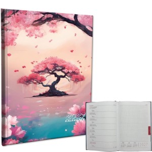 KALENDARZ 2027 A5 TYGODNIOWY NOTATKA SAKURA