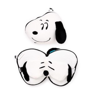 PODUSZKA PODRÓŻNA I MASKA NA OCZY PEANUTS SNOOPY