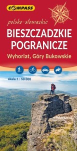 MAPA TURYSTY. - POGRANICZE BIESZCZADZKIE 1:50 000