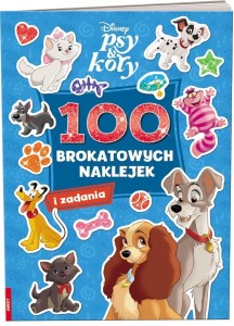 DISNEY PSY & KOTY. 100 BROKATOWYCH NAKLEJEK