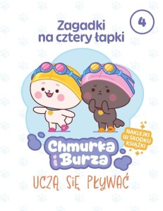ZAGADKI NA CZTERY ŁAPKI T.4 CHMURKA I BURZA UCZĄ..