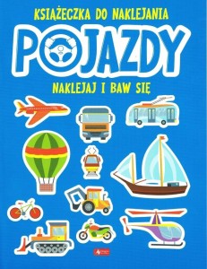 POJAZDY KSIĄŻECZKA DO NAKLEJANIA, PRACA ZBIOROWA
