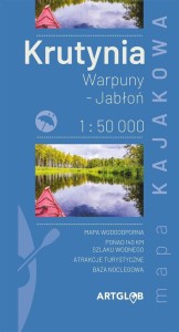 MAPA - KRUTYNIA - WARPUNY, JABŁOŃ, 1:50 000