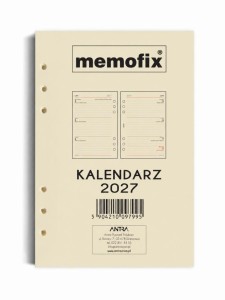 WKŁAD KALENDARZOWY 2027 MEMOFIX A5 TDW