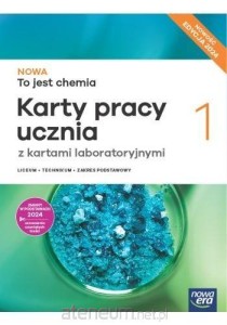 Nowa To jest chemia 1 ZP Nowa Era, KARTY PRACY używany kat. A