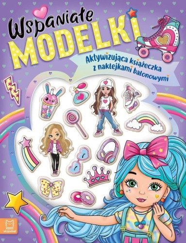 Wspaniałe modelki - książeczka z naklejkami