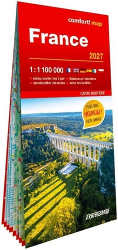 France carte routie`re 1:1 100 000 laminat w.2027