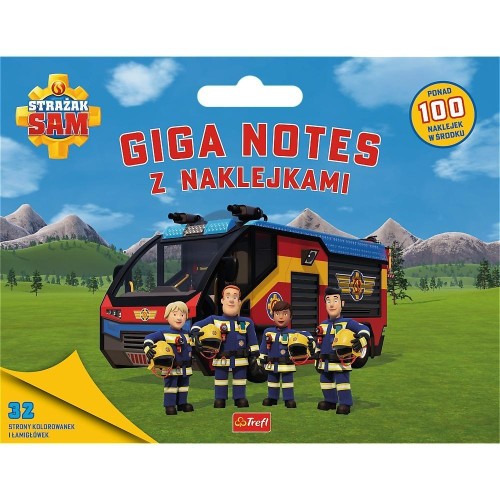 Strażak Sam. Giga notes z naklejkami TREFL