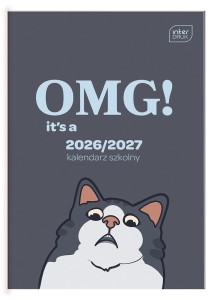 KALENDARZ SZKOLNY 2026/27 B6 FUNNY CAT