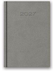 KALENDARZ 2027 KSIĄŻKOWY B6 VIVELLA SZARY