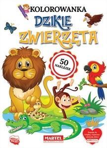 KOLOROWANKA DZIKIE ZWIERZĘTA Z NAKLEJKAMI