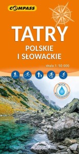 MAPA TURYSTY. - TATRY POLSKIE I SŁOWACKIE 1:50 000