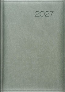 KALENDARZ 2027 TYGODNIOWY SZARY