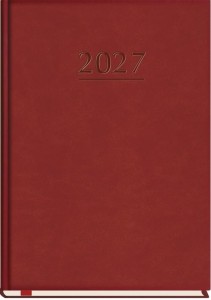 TERMINARZ 2027 A5 TYGODNIOWY POPULARNY BORDO