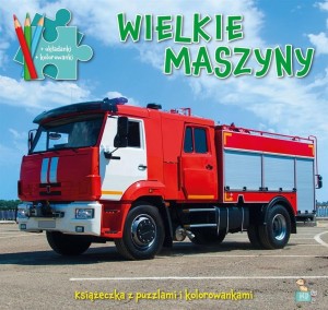 KSIĄŻECZKA Z PUZZLAMI WIELKIE MASZYNY