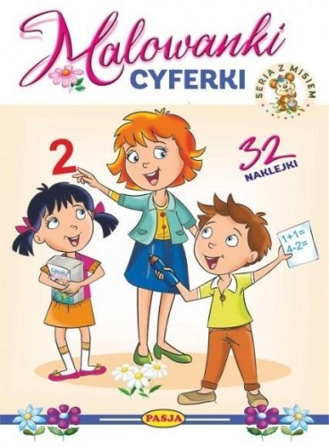 Malowanki cyferki. Seria z misiem, praca zbiorowa